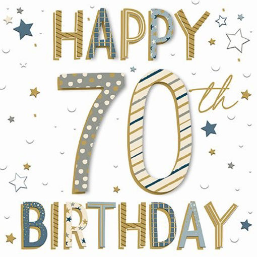 Picture of HAPPY 70TH BIRTHDAY CARD
